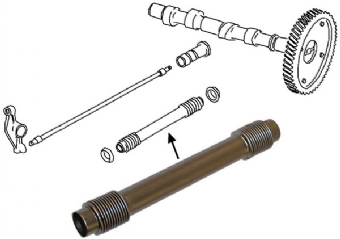 Stoterstangpijpje, lengte 210mm, onbehandeld per stuk 311109335