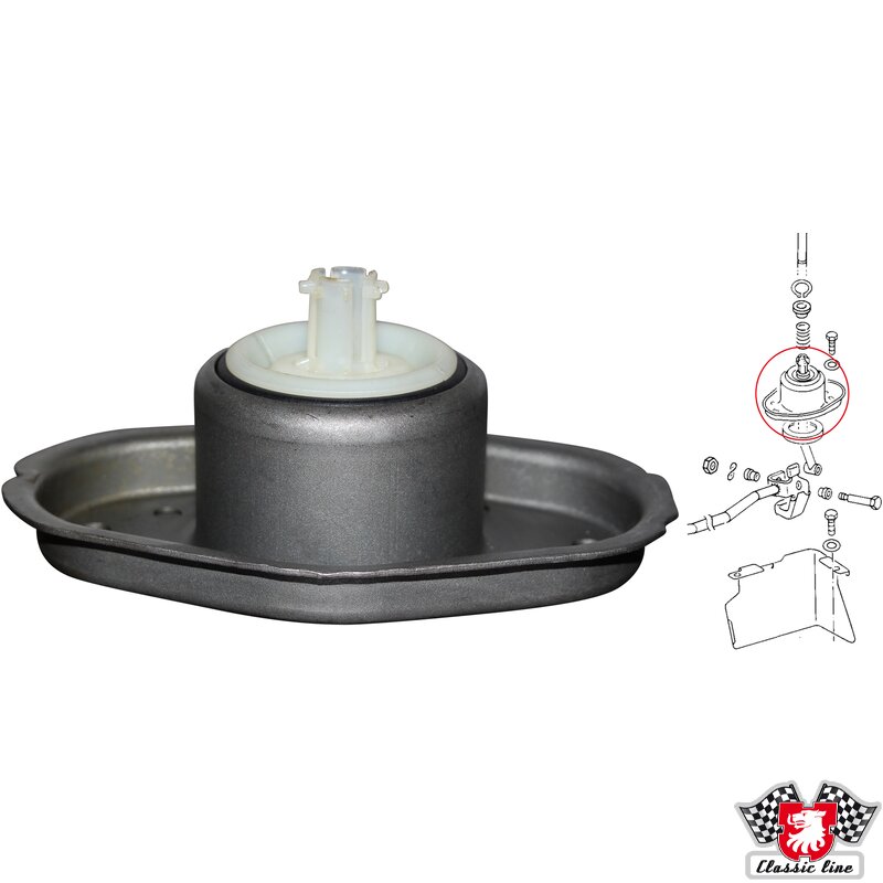 Schakelpook behuizing Golf 1 / Jetta / Scirocco/ T3 bus 171711247 