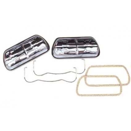 Klepdekselset standaard chroom 