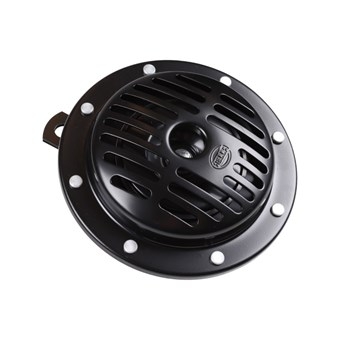 Claxon set, 12 V, lage toon 320 Hz, hoge toon 430 Hz, oud Bosch design, met E-keur 