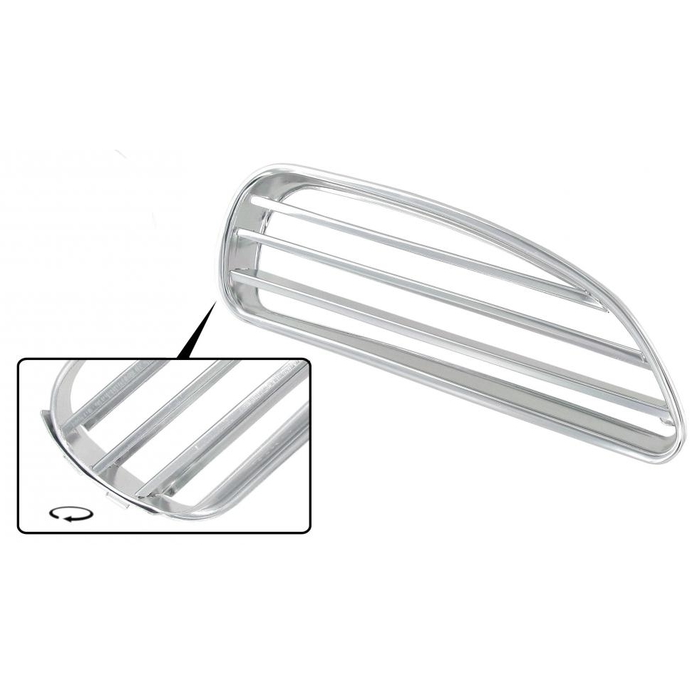 Nier/ grill, chrome, rechtsvoor  Karmann Ghia 141853652A
