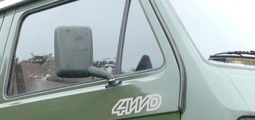 4WD stickerset (links en rechts) zilver 255070736SI