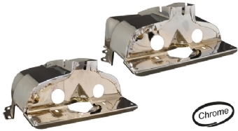 Chrome cyl. head tins. Fits single port engines. Sold in pairs 0401193034