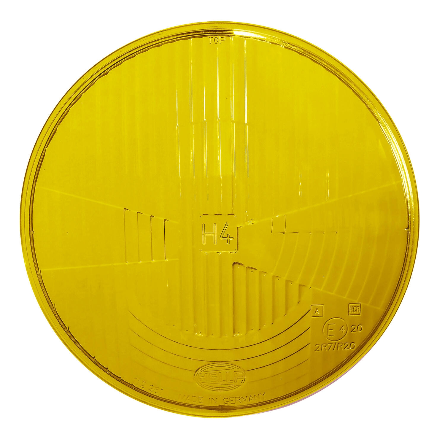 Geel koplampglas voor Hella H4 verlichting (per stuk) 113941115