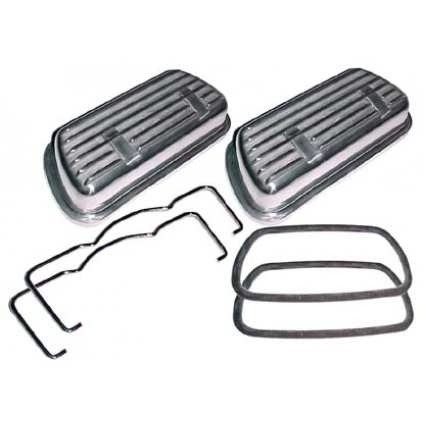 Aluminum klepdekselset. Type 1 motoren (behalve 25+30 pk). Type 3 motoren. CT/CZ motoren.  Water boxer motoren 