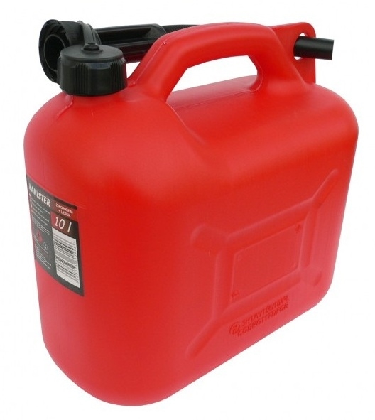 Jerrycan met mondstuk 10 liter 