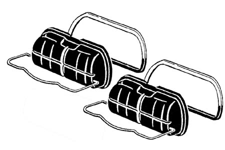 Klepdekselset standaard zwart. Type 1 motoren (behalve 25+30 pk). Type 3 motoren. CT/CZ motoren.  Water boxer motoren 