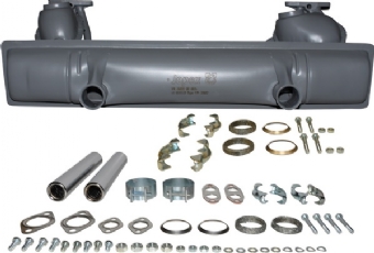 Complete Uitlaat kit, OE style, E/TÜV approved Kever / Karmann