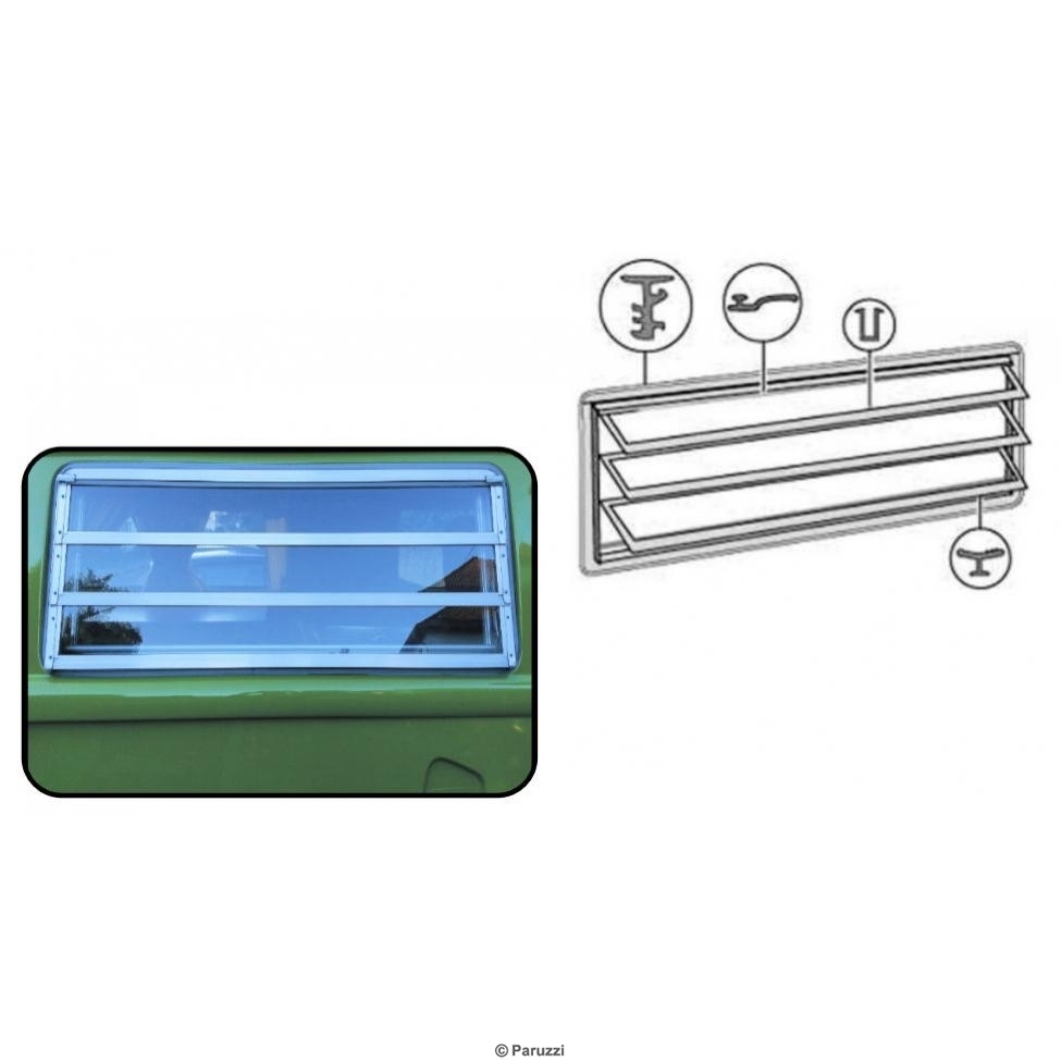 Afdichtingset Westfalia louvre zijruit T2 231069413