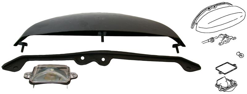 kentekenverlichting unit Kever. Complete kit incl. pakking, glas etc. 111943023B