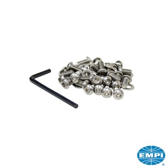 Koelbeplating boutjes imbus RVS 34 stuks