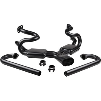 Sportuitlaat met 2 dempers en J-tubes zonder verwarming, Sebring style VW-92720