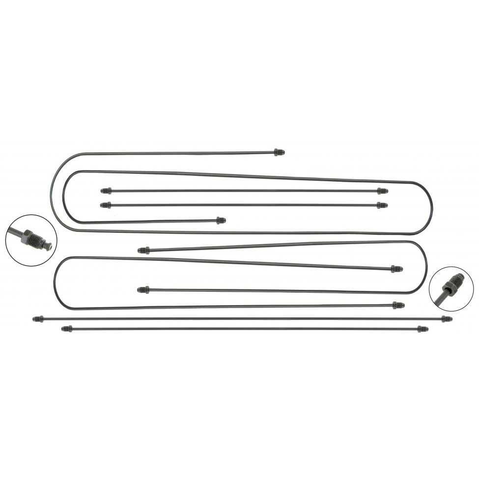 Remleidingset (7delig) T1 Bus T/M 3/1955 211698005