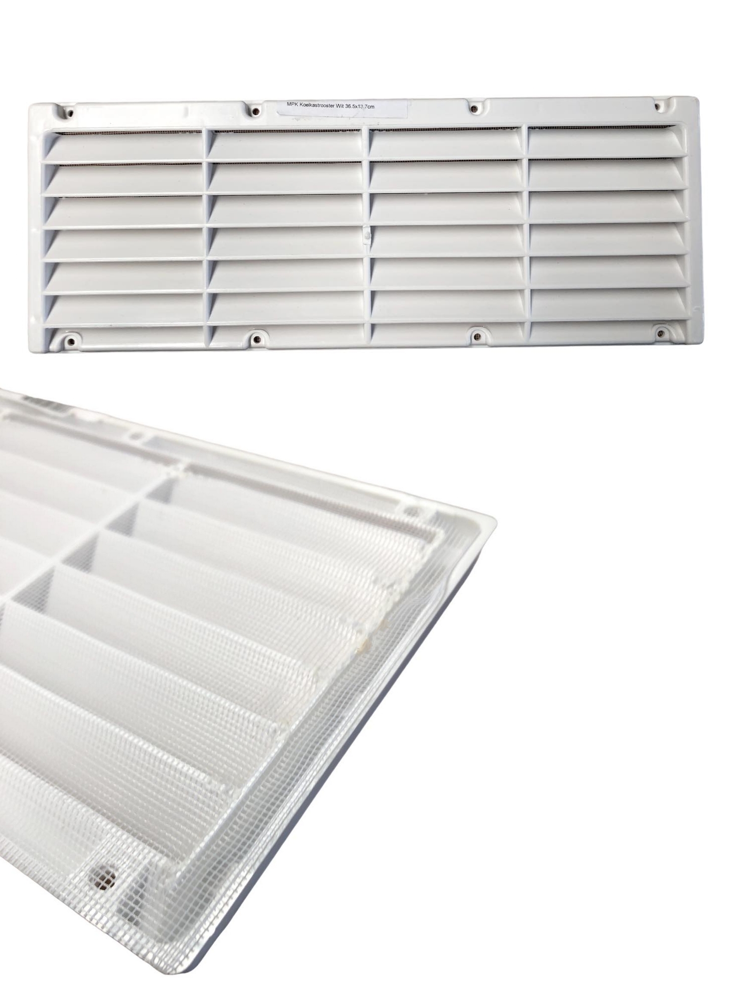 Koelkastrooster MPK  Wit 36.5x13.7cm