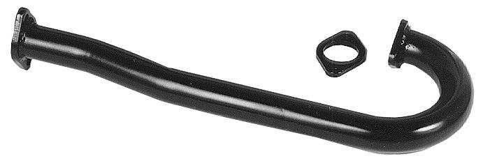 J tube, high performance, rechts. Ø 38 mm (Flens meegeleverd)