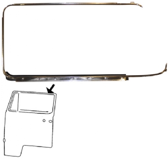 Deurruitrubber met sierstrip T2, rechts, German OE quality 211853322B