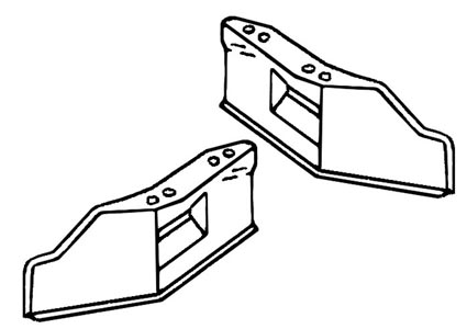 Koellucht reflectoren achterzijde per paar