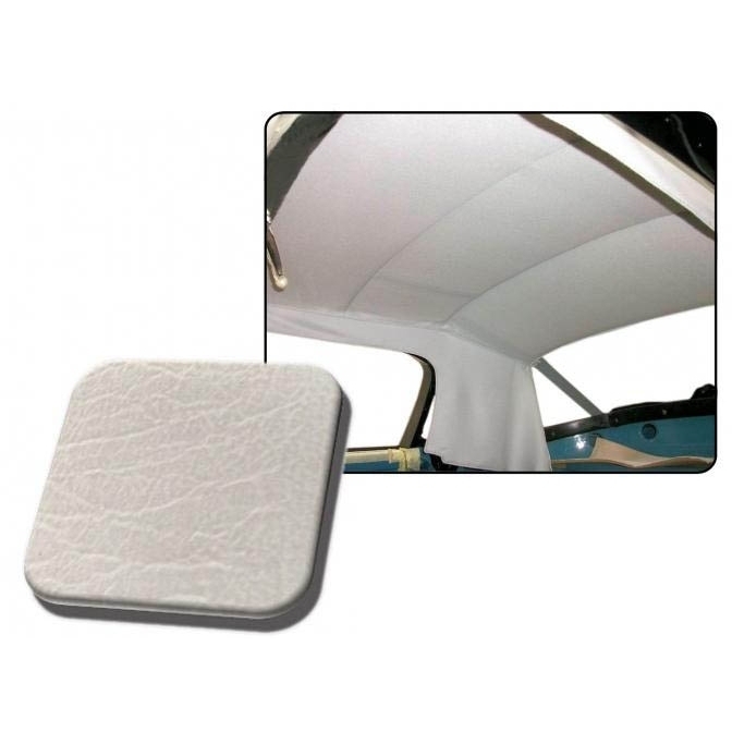 Hemelbekleding glad vinyl gebroken wit. Karmann Ghia 8/1964 T/M 11/1968 cabriolet 