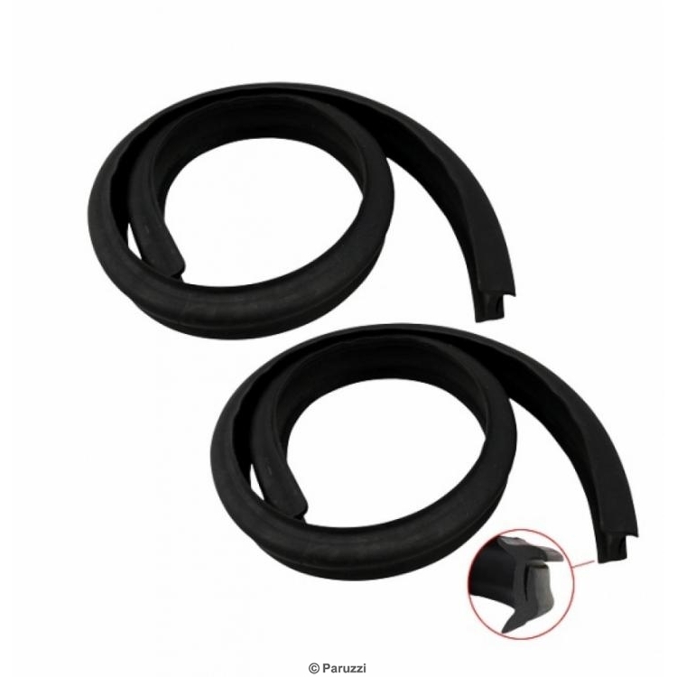 Deurscharnier/ A-stijl afdekplaat rubber (Set voor links en rechts)