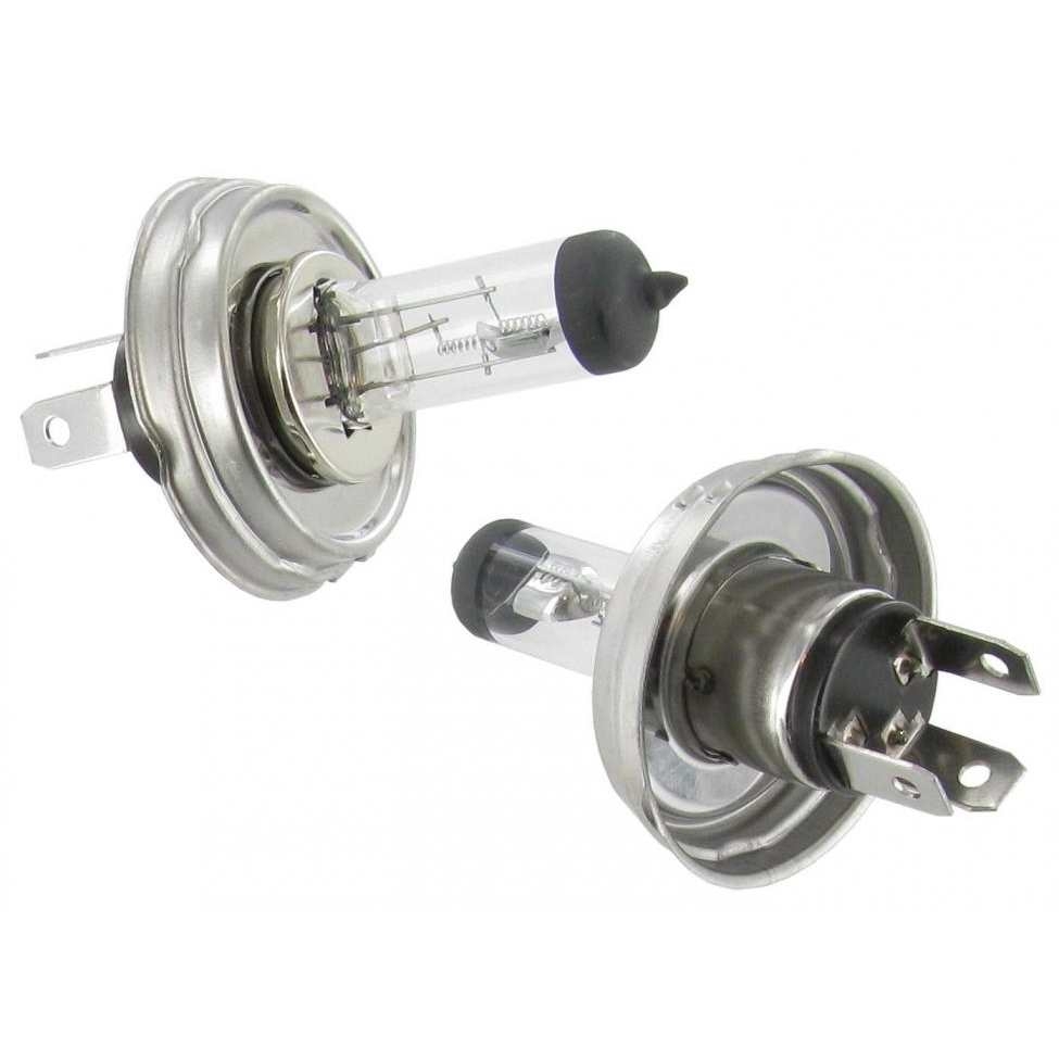 Koplamp lampje H4 12V 45/40W (duplo voet P45t) (Set). alle modellen 8/1960 en later 