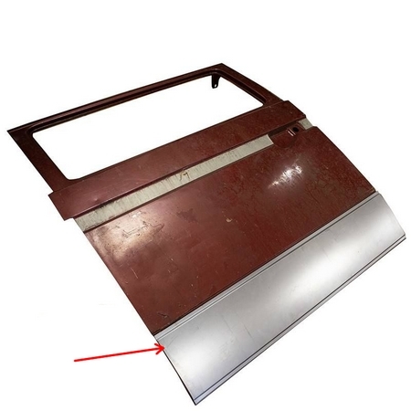 Schuifdeur reparatie plaat buitenzijdeT25 / T3 bus 251843107 (A-Kwaliteit)