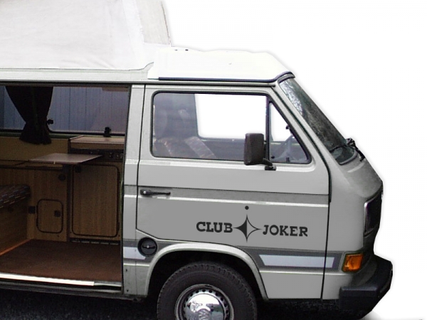 Club Joker Stickerset deuren T25 / T3 zwart