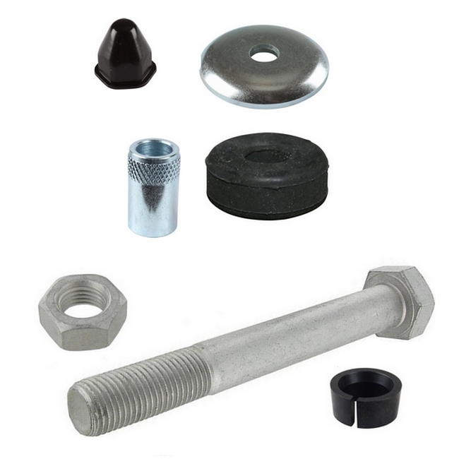 Bundel: Montageset voor 1 schokdemper voorzijde T3 bus (SMALL)