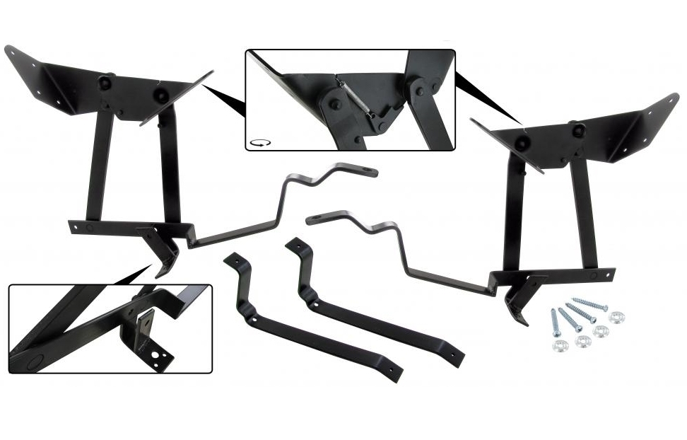 Slaapbank scharnieren (Set). T2 