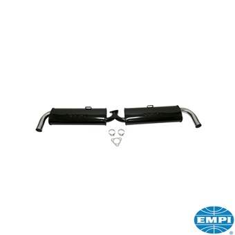 Dual quiet pack demper zwarte transportlak