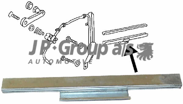 Ruitchassis per paar Kever en Type 3 111837571B