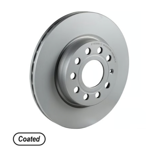 Remschijf vooras, geventileerd, 280x22 mm gecoat 1K0615301S 