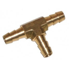 Benzineslang T-stuk (messing). ø 7.0 mm - ø 8.0 mm 