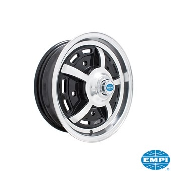 Velg Sprintstar aluminium gepolijst/hoogglans zwart (per stuk)