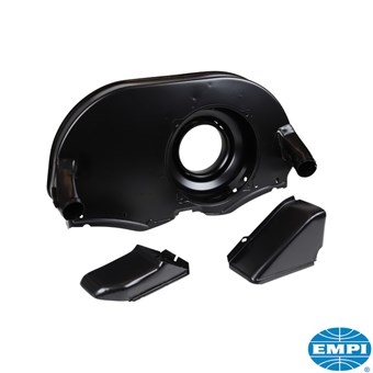 Koelhuis met luchtgaten en "Doghouse", Kübel stijl, gemodificeerd voor Type 4 oliekoeler, zwart