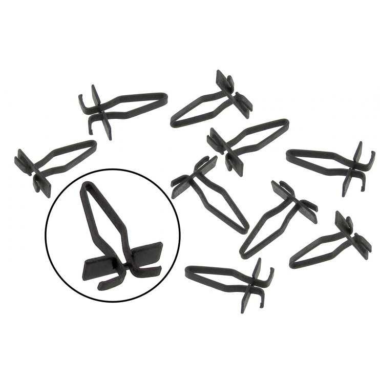 Deurruitlijst montage klemmen per 10 stuks. Karmann Ghia T/M 7/1971 141853335