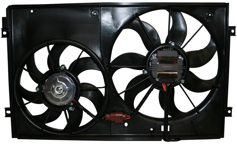 Ventilator motor, double, including fan shroud, links/rechts, 300/200 W, 360/290 mm 1K0959455CT    