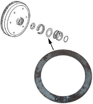 Vliegwiel afstelring, 0.36 mm 113105289A