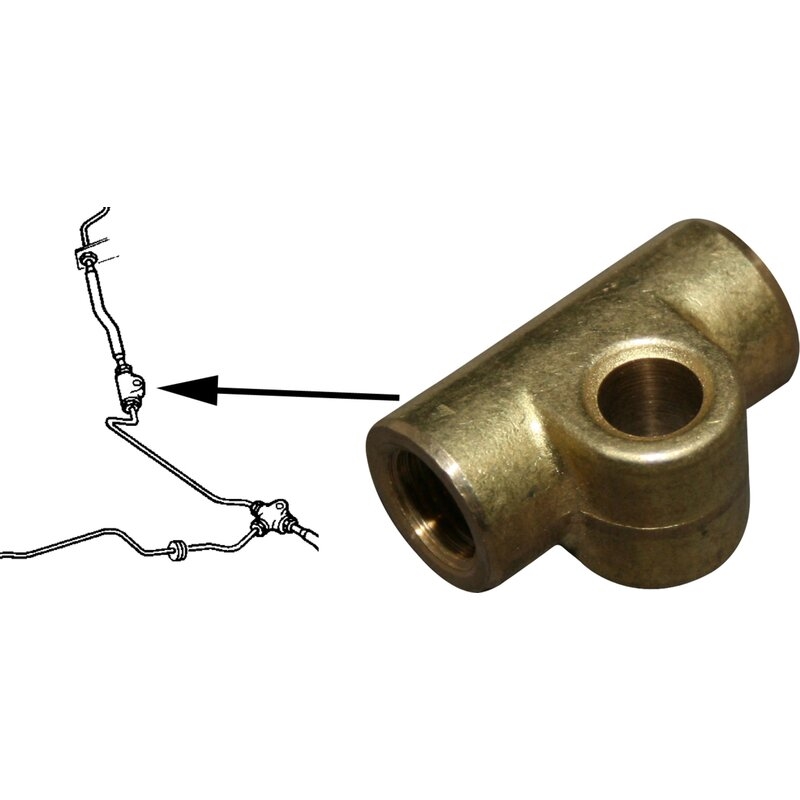 Remleiding verbinding stuk 113611791 (M10x1)