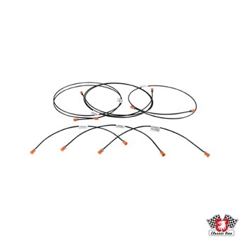 Remleidingset Golf 1 (04/74-07/79)  met rembekrachtiger zonder remkrachtverdeler