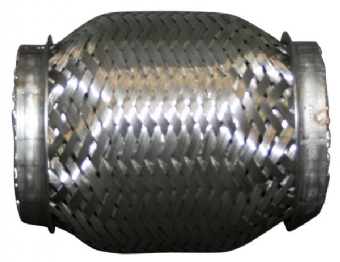 Flexibel uitlaatdeel, 55x105 mm,  RVS