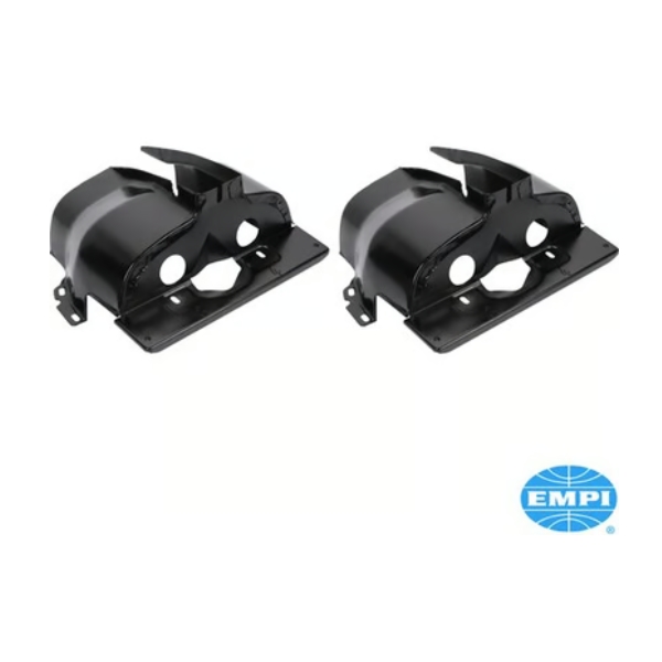 Zwarte cilinderbeplating (set van 2) 