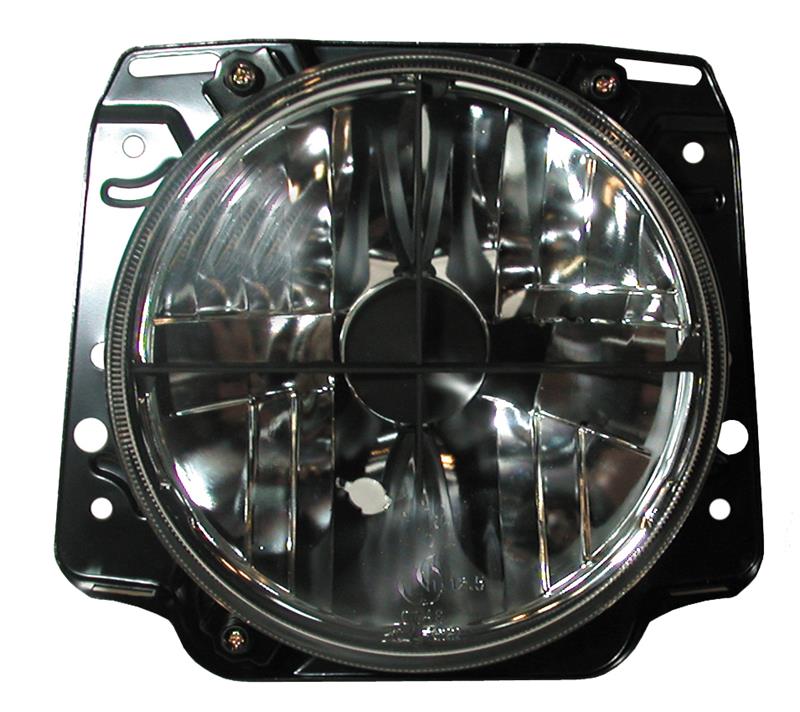 Koplampset (L+R) kristal smoke met kruis Golf 2