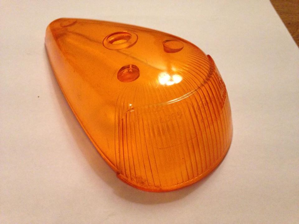 Gebruikte richtingaangever lens Hella oranje Kever 113953161A