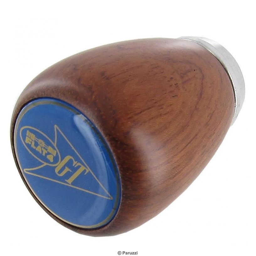 Palissanderhouten versnellingspook knop met FLAT4 GT embleem