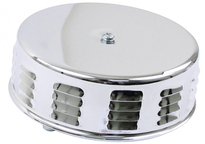 Luchtfilter Ferrari style chroom Ø140mm hoog 65mm per stuk 