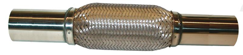 Flexibel uitlaatdeel, 45 x 332 mm,  RVS 