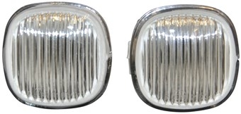 Knipperlicht / richtingaanwijzer set, zijkant A3 / A4 / Octavia, wit