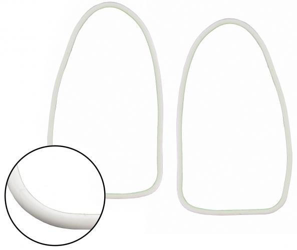 Achterlicht chroomring afdichting (Set). Kever EURO 13/1500+1302 8/1967 T/M 7/1973.  USA 8/1967 T/M 7/1970 111945235C