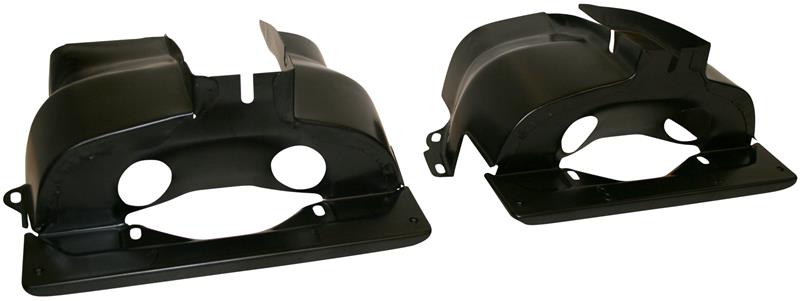 Cilinderbeplating zwart (set links + rechts) dubbelpoort