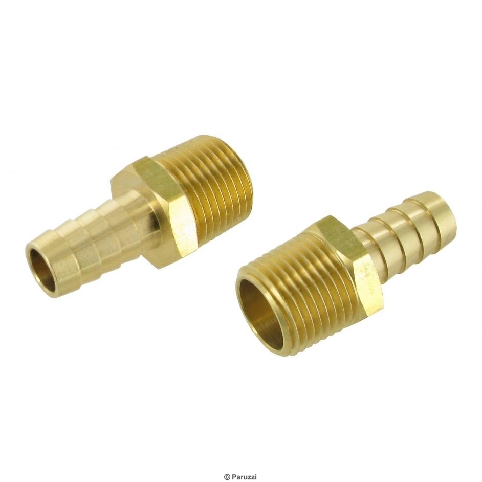 Olieslang aansluitstuk recht (Set). 1/2 schroefdraad > 1/2 slang (12,7 mm) 